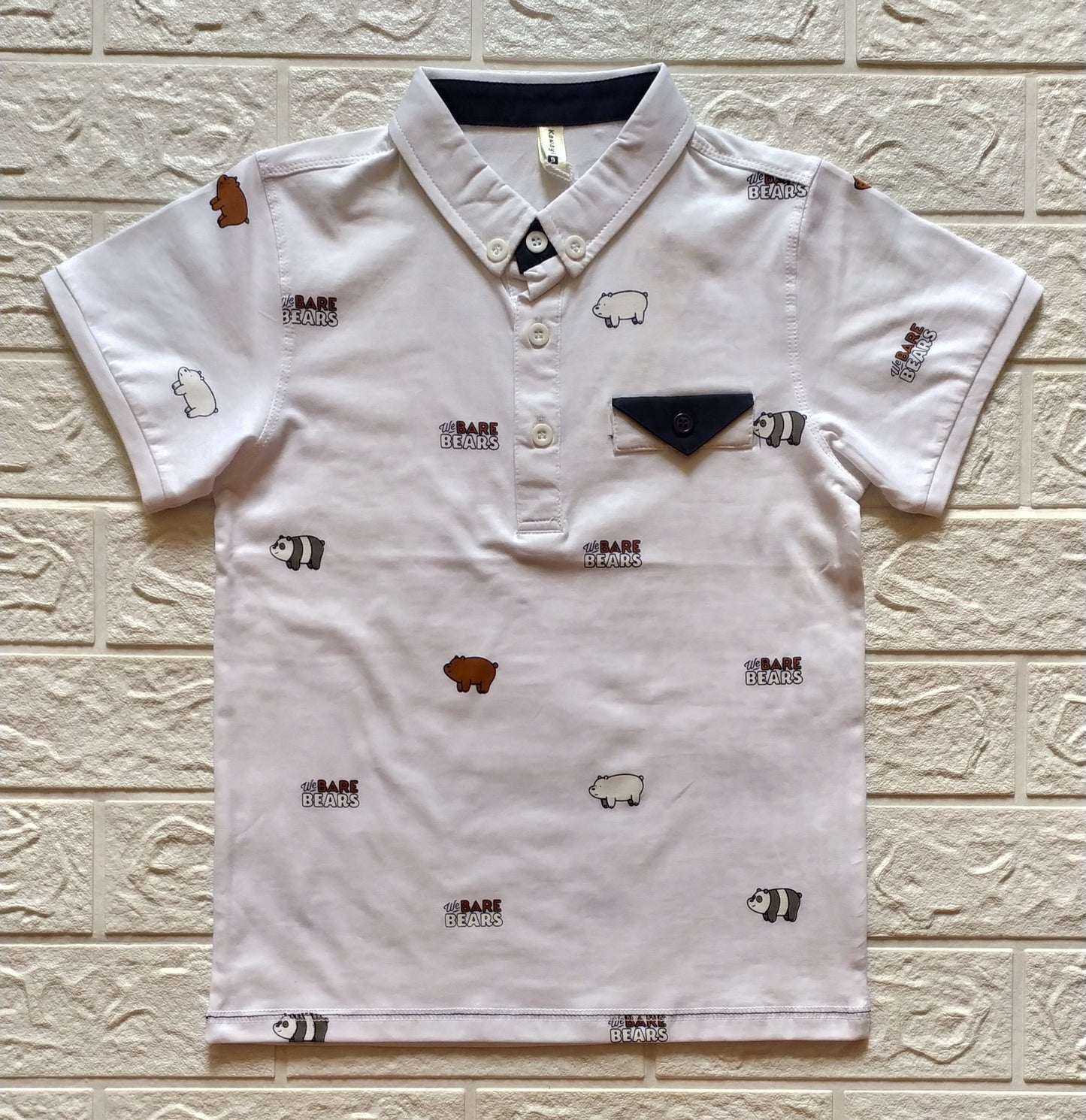 Bear Print Polo