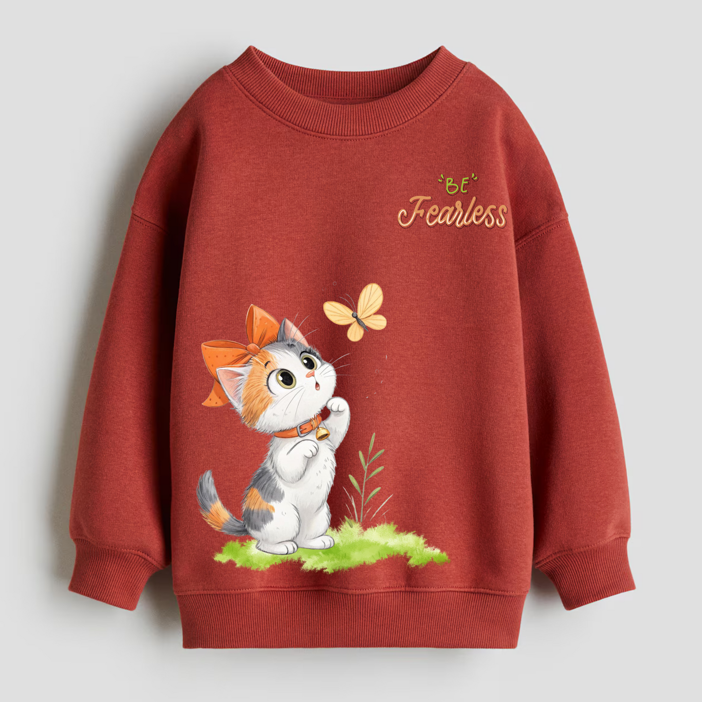 Cat with Butterfly Sweatshirt