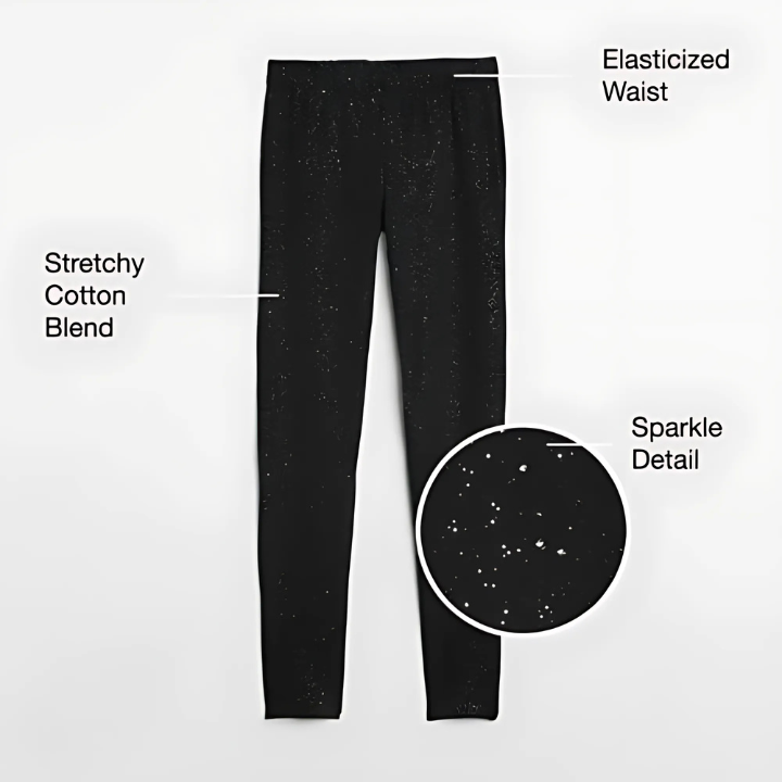 Black Sparkle Tights