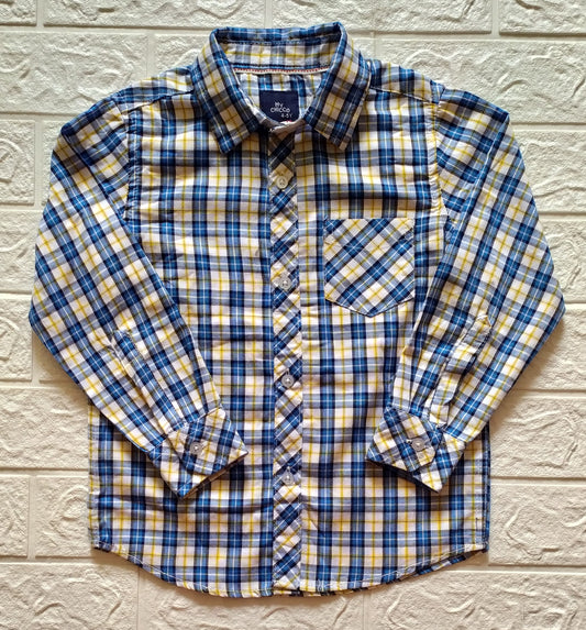 Blue Plaid Shirt