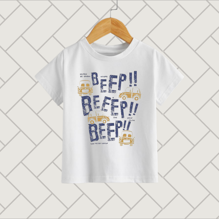 Beep Car Print T-Shirt