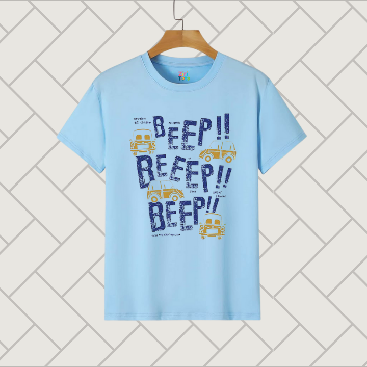 Beep Car Print T-Shirt