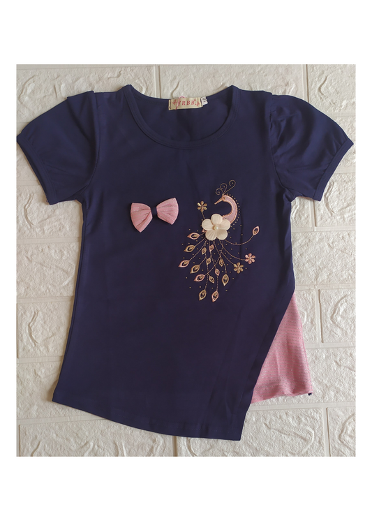 Peacock Elegance Top